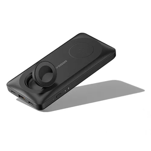 VEGER powerbank 10 000 mAh vezeték nélküli töltővel MagSafe PD QC3.0 3A 22,5W MagMulti (W1156), fekete
