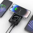 VEGER powerbank 10 000 mAh vezeték nélküli töltővel MagSafe PD QC3.0 3A 22,5W MagMulti (W1156), fekete