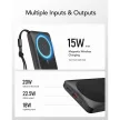 VEGER powerbank 10 000 mAh indukciós töltéssel, MagSafe PD QC3.0 2A 20W MagOn (VP1151/W1151) fekete