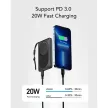 VEGER powerbank 10 000 mAh indukciós töltéssel, MagSafe PD QC3.0 2A 20W MagOn (VP1151/W1151) fekete