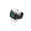 VEGER hálózati töltő USB + USB-C + vezeték nélküli töltő kompatibilis Apple Watch PD QC3.0 3A 25W W002E, fehér