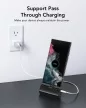 VEGER powerbank 5 000 mAh beépített csatlakozókkal Type C PlugOn PD QC3.0 3A 20W W0558, fekete