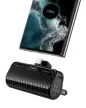 VEGER powerbank 5 000 mAh beépített csatlakozókkal Type C PlugOn PD QC3.0 3A 20W W0558, fekete