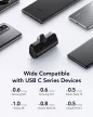 VEGER powerbank 5 000 mAh beépített csatlakozókkal Type C PlugOn PD QC3.0 3A 20W W0558, fekete