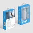 VEGER powerbank 5000 mAh beépített csatlakozóval USB-C PD QC3.0 2,4A 12W PlugOn (W0573), ezüst