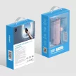 VEGER powerbank 5000 mAh beépített csatlakozóval USB-C PD QC3.0 2,4A 12W PlugOn (W0573), lila