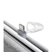 VEGER powerbank 5 000 mAh beépített csatlakozóval Lightning PD QC3.0 2,4A 12W PlugOn (W0573P), ezüst