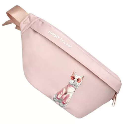 Nimmy Crossbody Glasses Cool Cat válltáska, rózsaszín