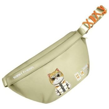 Nimmy Crossbody Cool&Cute 2.0 Cat válltáska, khaki