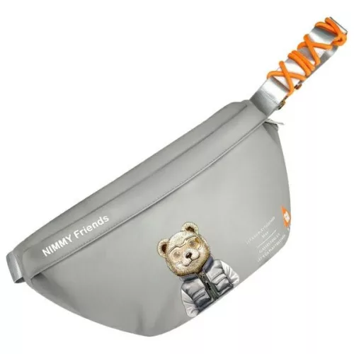 Nimmy Crossbody Cool&Cute 2.0 Bear válltáska, szürke