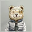 Nimmy Crossbody Cool&Cute 2.0 Bear válltáska, szürke