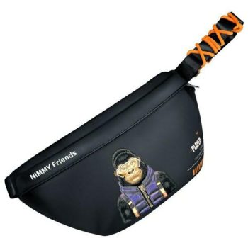 Nimmy Crossbody Cool&Cute 2.0 Gorilla válltáska, fekete