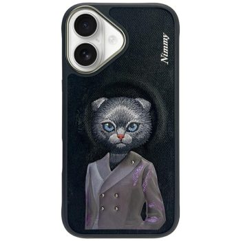   Nimmy Magnetic fashion cute pet  MagSafe iPhone 16 tok, fekete