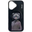 Nimmy Magnetic fashion cute pet  MagSafe iPhone 16 tok, fekete