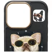 Nimmy Glasses Cool Cat iPhone 16 Pro tok, fekete