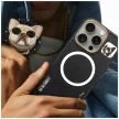 Nimmy Glasses Cool Cat iPhone 16 Pro Max tok, fekete