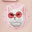 Nimmy Glasses Cool Cat iPhone 16 Pro Max tok, rózsaszín