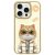 Nimmy Case iPhone 15 Pro Max 6.7" Cool&Cute 2.0 Cat tok, khaki