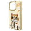 Nimmy Case iPhone 15 Pro Max 6.7" Cool&Cute 2.0 Cat tok, khaki
