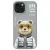 Nimmy Case iPhone 15 6.1" Cool&Cute 2.0 Bear tok, szürke