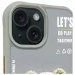 Nimmy Case iPhone 15 6.1" Cool&Cute 2.0 Bear tok, szürke
