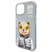 Nimmy Case iPhone 15 6.1" Cool&Cute 2.0 Bear tok, szürke
