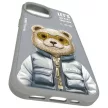 Nimmy Case iPhone 15 6.1" Cool&Cute 2.0 Bear tok, szürke