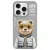Nimmy Case iPhone 15 Pro 6.1" szary/tok, szürke Cool&Cute 2.0 Bear tok, szürke