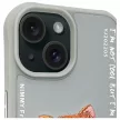 Nimmy Case iPhone 15 6.1" Glasses Cool Cat tok, szürke