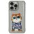 Nimmy Case iPhone 15 Pro Max 6.7" Glasses Cool Cat tok, szürke