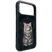 Nimmy Lucky Fashion Cat MagSafe iPhone 17 Pro tok, fekete