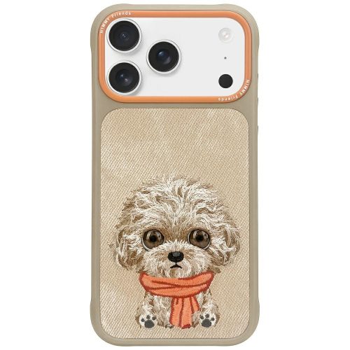 Nimmy Big Eyed Pet 2.0 Dog iPhone 17 Pro tok, bézs
