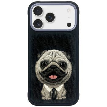 Nimmy Big Eyed Pet 2.0 Dog iPhone 17 Pro tok, fekete