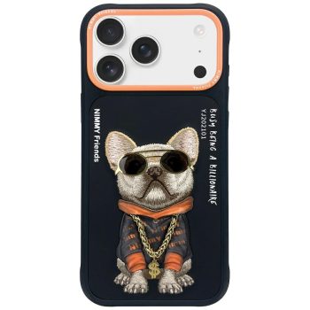 Nimmy Glasses Cool Dog iPhone 17 tok, fekete
