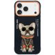 Nimmy Glasses Cool Dog iPhone 17 Pro tok, fekete