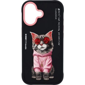 Nimmy Glasses Cool Cat iPhone 17 tok, fekete