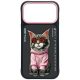 Nimmy Glasses Cool Cat iPhone 17 Pro Max tok, fekete