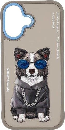 Nimmy Glasses Cool Dog iPhone 17 tok, szürke
