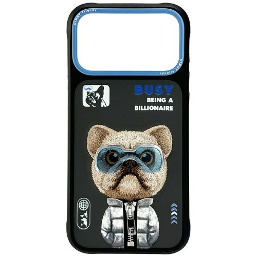 Nimmy Cool&Cute 2.0 Dog iPhone 17 Pro tok, fekete