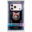 NIMMY case GLASSES COOL CAT MagSafe IPHONE 17 tok, fekete tok, rózsaszín