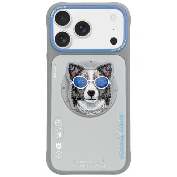   NIMMY case GLASSES COOL DOG MagSafe IPHONE 17 Pro Max tok, szürke