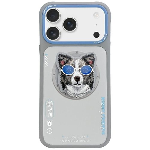 NIMMY case GLASSES COOL DOG MagSafe IPHONE 17 Pro Max tok, szürke