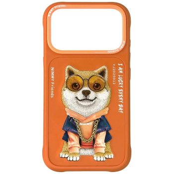Nimmy Glasses Cool Dog iPhone 17 Pro tok, narancs