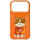 Nimmy Glasses Cool Cat iPhone 17 Pro tok, narancs