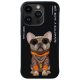 Nimmy Case iPhone 15 Pro Max 6.7" Glasses Cool Dog tok, fekete