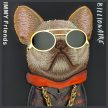 Nimmy Case iPhone 15 Pro Max 6.7" Glasses Cool Dog tok, fekete