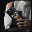 Nimmy Case iPhone 15 Pro Max 6.7" Glasses Cool Dog tok, fekete
