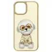 Nimmy Case iPhone 15 6.1" Glasses Cool Dog tok, khaki