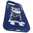 Nimmy iPhone 15 6.1" Glasses Cool Cat tok, kék