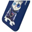 Nimmy iPhone 15 6.1" Glasses Cool Cat tok, kék